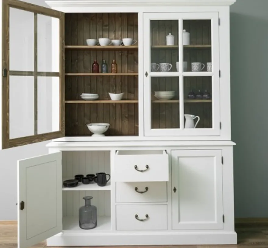 Casa Padrino Sideboard im Landhausstil mit 2 Türen, 179 x 47 x 225 cm