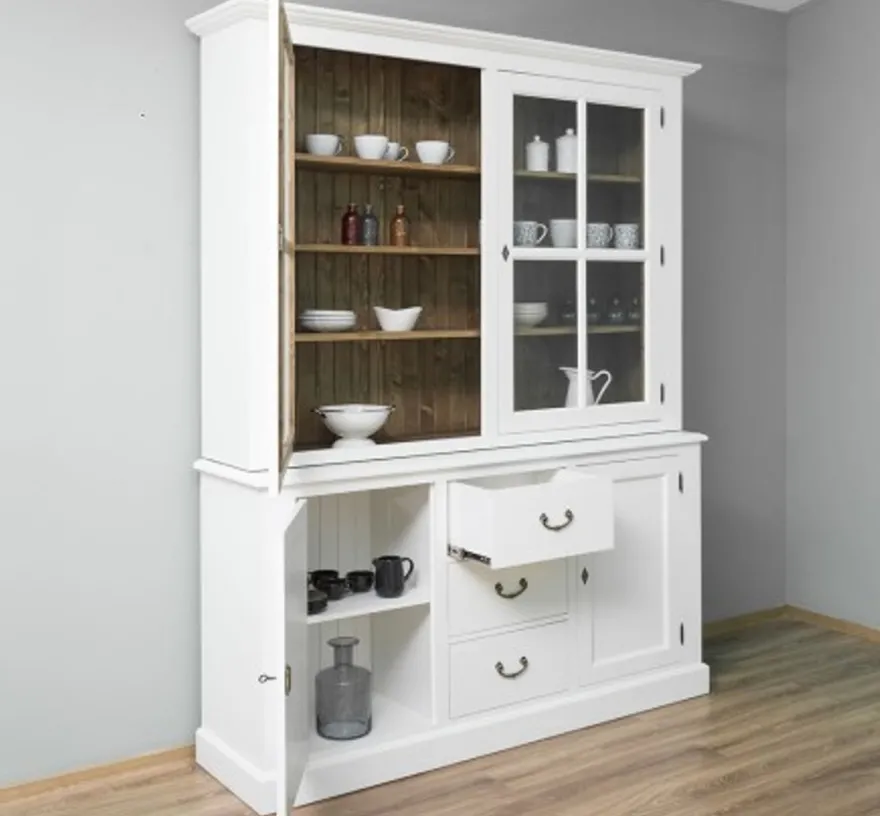 Casa Padrino Sideboard im Landhausstil mit 2 Türen, 179 x 47 x 225 cm