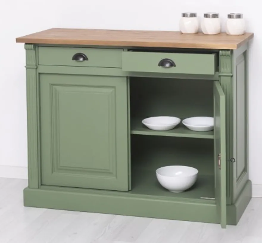 Casa Padrino Sideboard im Landhausstil mit 2 Türen und 2 Schubladen, 116 x 51 x 90 cm