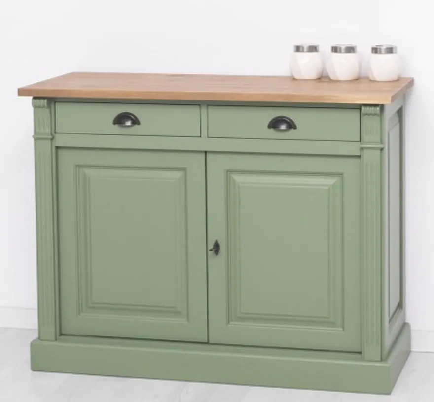 Casa Padrino Sideboard im Landhausstil mit 2 Türen und 2 Schubladen, 116 x 51 x 90 cm