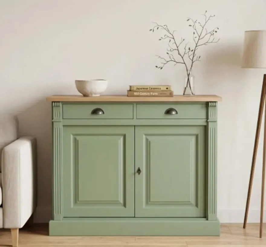 Casa Padrino Sideboard im Landhausstil mit 2 Türen und 2 Schubladen, 116 x 51 x 90 cm