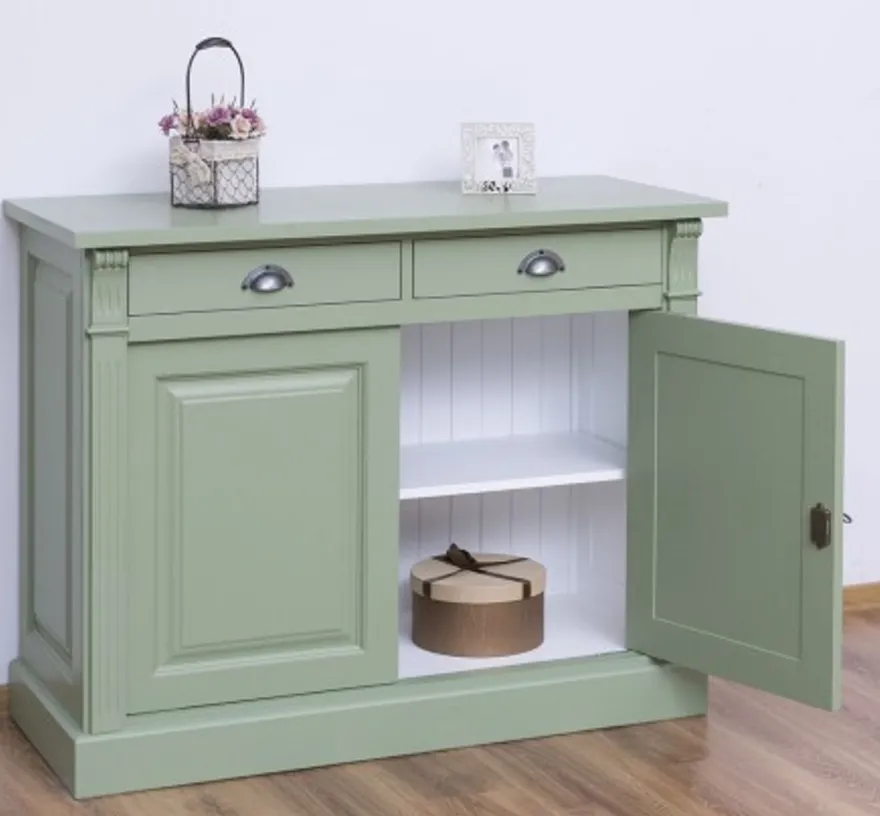Casa Padrino Sideboard im Landhausstil mit 2 Türen und 2 Schubladen, 116 x 51 x 90 cm