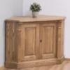 Casa Padrino Sideboard im Landhausstil mit 2 Türen und Eichenholzplatte, 110 x 52 x 78 cm