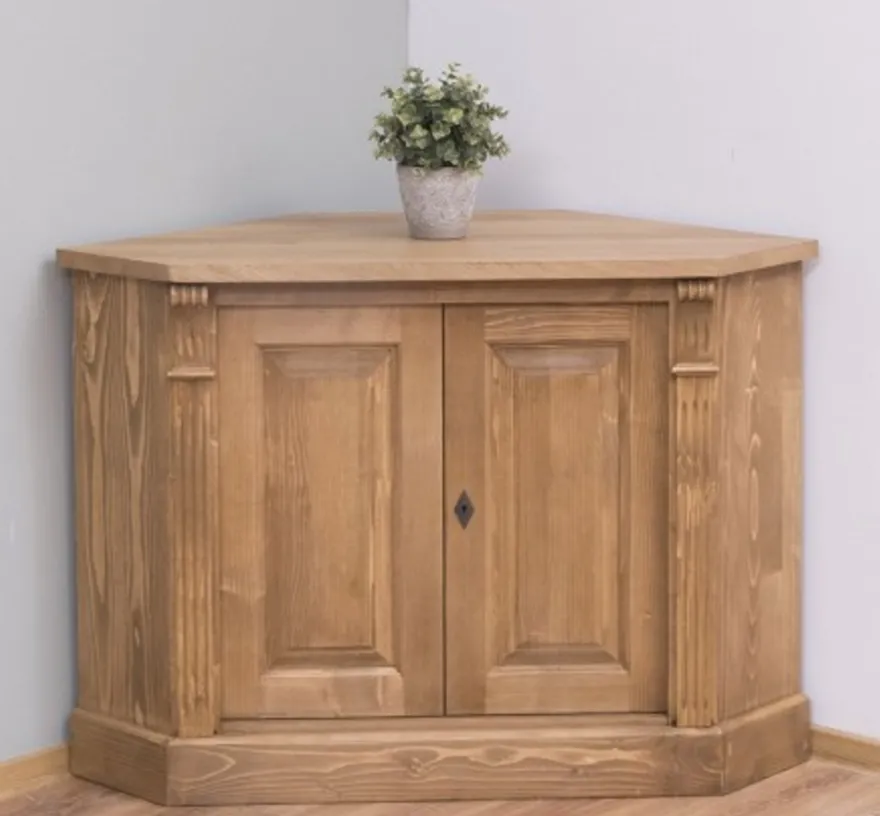 Casa Padrino Sideboard im Landhausstil mit 2 Türen und Eichenholzplatte, 110 x 52 x 78 cm