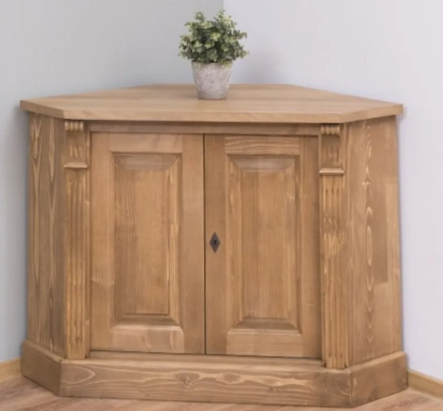 Casa Padrino Sideboard im Landhausstil mit 2 Türen und Eichenholzplatte, 110 x 52 x 78 cm