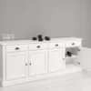 Casa Padrino Sideboard im Landhausstil mit 4 Türen und 4 Schubladen, 224 x 45 x 90 cm