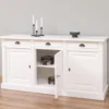 Casa Padrino Sideboard im Landhausstil mit 3 Türen und 3 Schubladen, 179 x 51 x 90 cm
