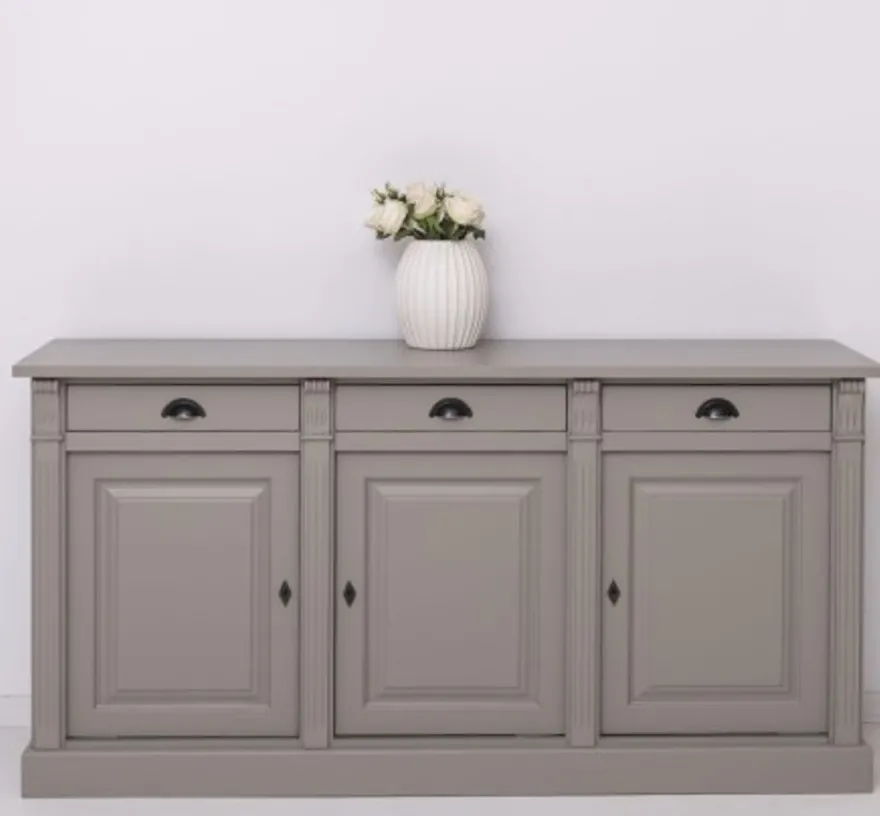 Casa Padrino Sideboard im Landhausstil mit 3 Türen und 3 Schubladen, 179 x 51 x 90 cm