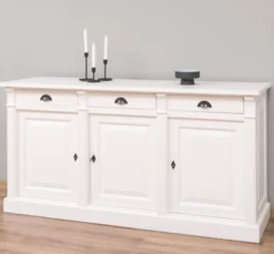Casa Padrino Sideboard im Landhausstil mit 3 Türen und 3 Schubladen, 179 x 51 x 90 cm