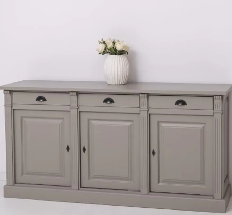 Casa Padrino Sideboard im Landhausstil mit 3 Türen und 3 Schubladen, 179 x 51 x 90 cm