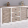 Casa Padrino Sideboard im Landhausstil mit 2 Türen und 3 Schubladen, 158 x 37 x 90 cm