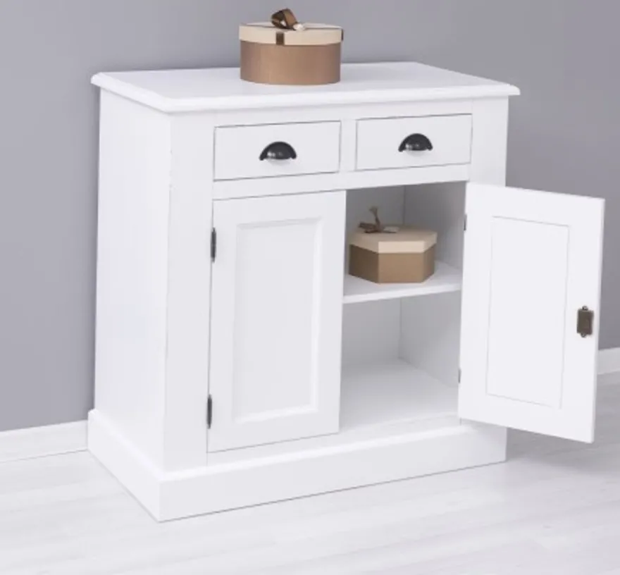 Casa Padrino Sideboard im Landhausstil mit 2 Türen und 2 Schubladen, 90 x 47 x 93 cm