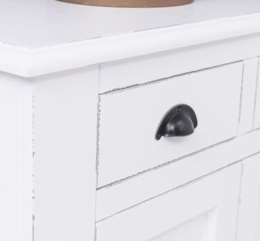 Casa Padrino Sideboard im Landhausstil mit 2 Türen und 2 Schubladen, 90 x 47 x 93 cm