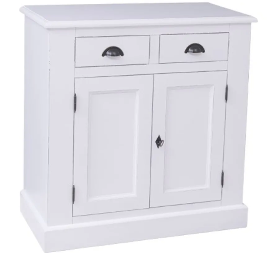 Casa Padrino Sideboard im Landhausstil mit 2 Türen und 2 Schubladen, 90 x 47 x 93 cm