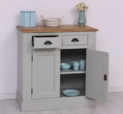 Casa Padrino Sideboard im Landhausstil mit 2 Türen und 2 Schubladen, 90 x 47 x 93 cm