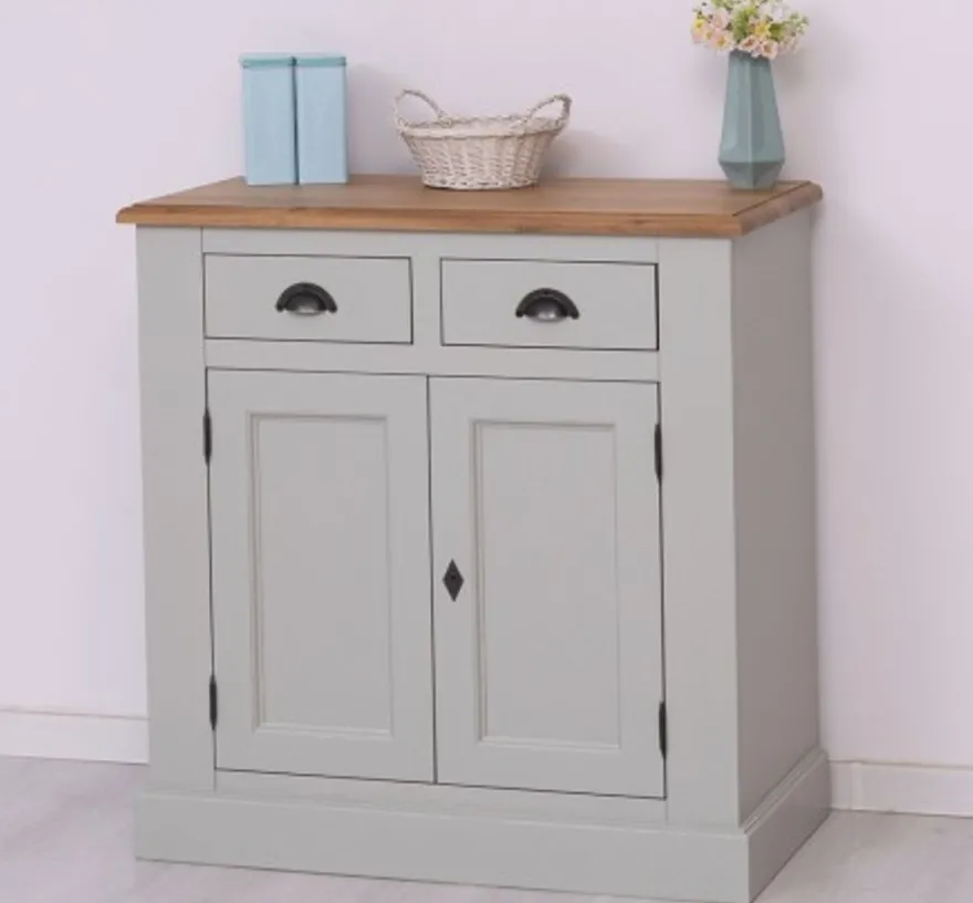 Casa Padrino Sideboard im Landhausstil mit 2 Türen und 2 Schubladen, 90 x 47 x 93 cm