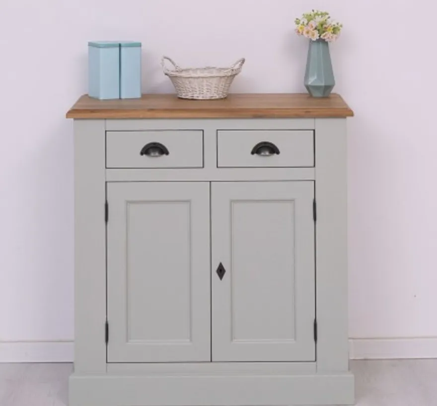 Casa Padrino Sideboard im Landhausstil mit 2 Türen und 2 Schubladen, 90 x 47 x 93 cm