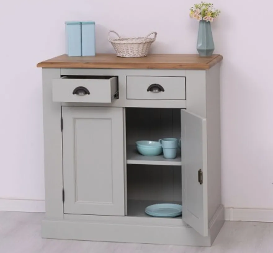 Casa Padrino Sideboard im Landhausstil mit 2 Türen und 2 Schubladen, 90 x 47 x 93 cm