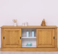 Casa Padrino Sideboard im Landhausstil mit 3 Schiebetüren, 188 x 48 x 78 cm