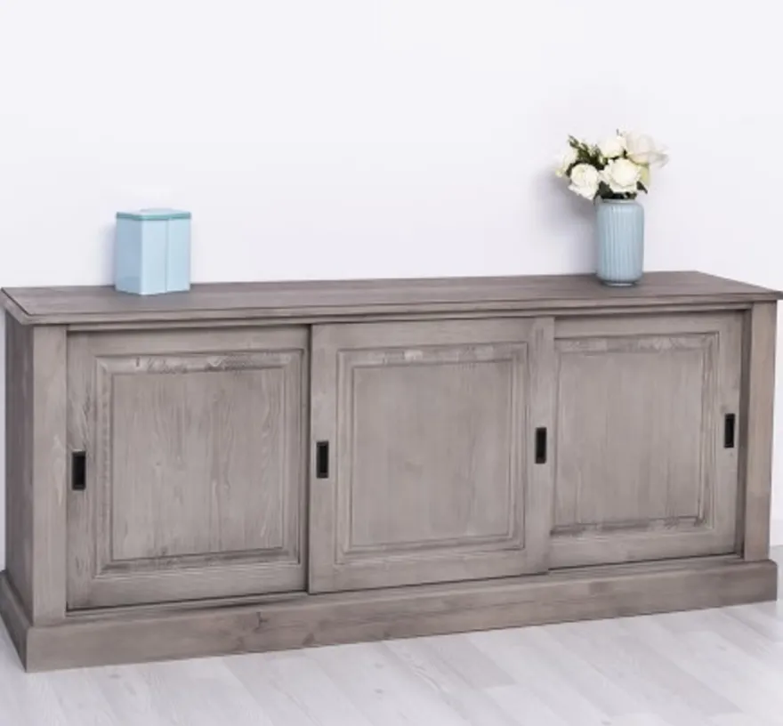 Casa Padrino Sideboard im Landhausstil mit 3 Schiebetüren, 188 x 48 x 78 cm