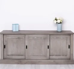 Casa Padrino Sideboard im Landhausstil mit 3 Schiebetüren, 188 x 48 x 78 cm