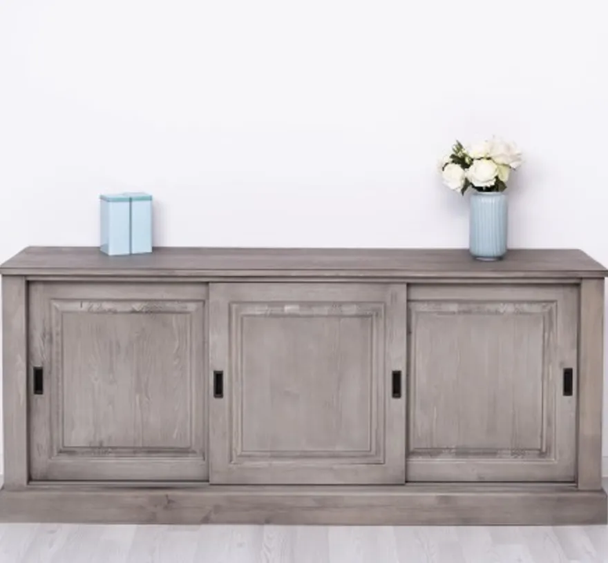 Casa Padrino Sideboard im Landhausstil mit 3 Schiebetüren, 188 x 48 x 78 cm