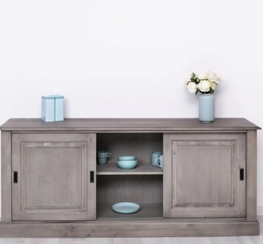 Casa Padrino Sideboard im Landhausstil mit 3 Schiebetüren, 188 x 48 x 78 cm