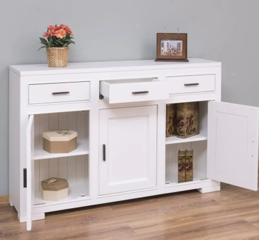 Casa Padrino Sideboard im Landhausstil mit 3 Türen und 3 Schubladen, 140 x 35 x 90 cm