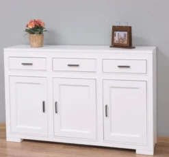 Casa Padrino Sideboard im Landhausstil mit 3 Türen und 3 Schubladen, 140 x 35 x 90 cm