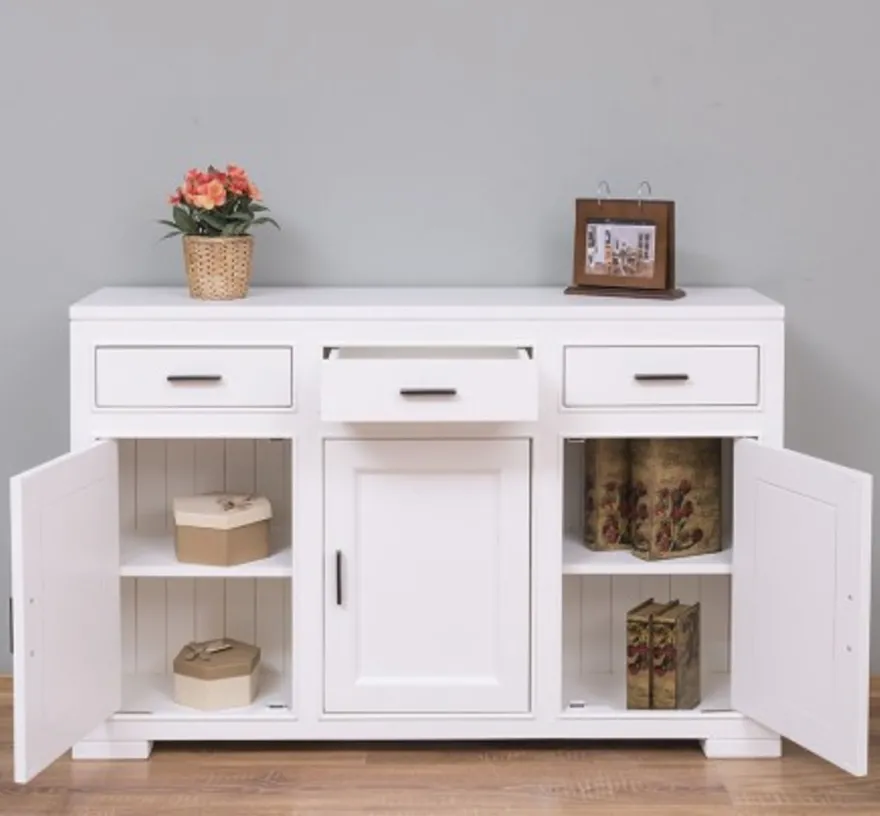 Casa Padrino Sideboard im Landhausstil mit 3 Türen und 3 Schubladen, 140 x 35 x 90 cm