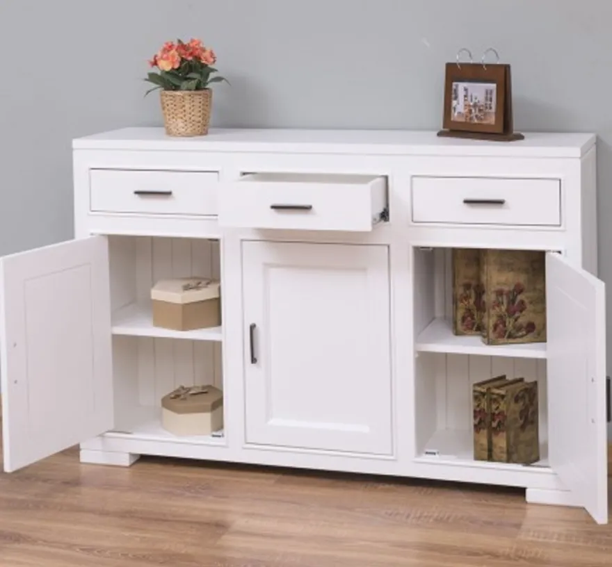 Casa Padrino Sideboard im Landhausstil mit 3 Türen und 3 Schubladen, 140 x 35 x 90 cm