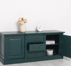 Casa Padrino Sideboard im Landhausstil mit 2 Türen und 3 Schubladen, 179 x 51 x 78 cm