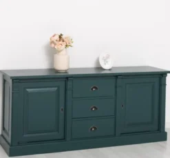 Casa Padrino Sideboard im Landhausstil mit 2 Türen und 3 Schubladen, 179 x 51 x 78 cm