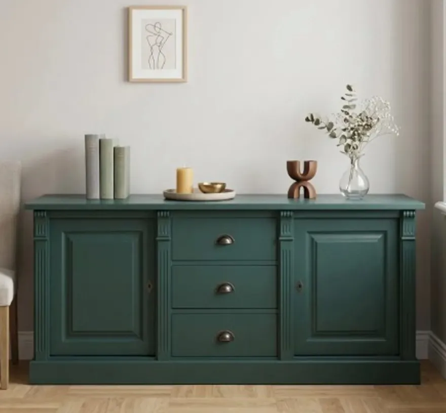 Casa Padrino Sideboard im Landhausstil mit 2 Türen und 3 Schubladen, 179 x 51 x 78 cm