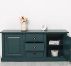 Casa Padrino Sideboard im Landhausstil mit 2 Türen und 3 Schubladen, 179 x 51 x 78 cm