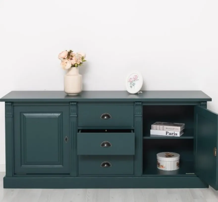 Casa Padrino Sideboard im Landhausstil mit 2 Türen und 3 Schubladen, 179 x 51 x 78 cm