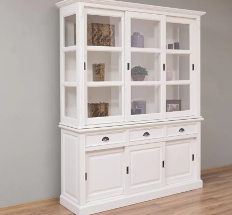 Casa Padrino Sideboard im Landhausstil mit 6 Schiebetüren und 3 Schubladen, 180 x 51 x 220 cm