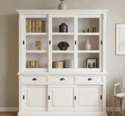 Casa Padrino Sideboard im Landhausstil mit 6 Schiebetüren und 3 Schubladen, 180 x 51 x 220 cm