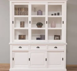 Casa Padrino Sideboard im Landhausstil mit 6 Schiebetüren und 3 Schubladen, 180 x 51 x 220 cm