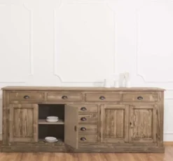 Casa Padrino Sideboard im Landhausstil mit 4 Türen und 8 Schubladen, 239 x 47 x 93 cm