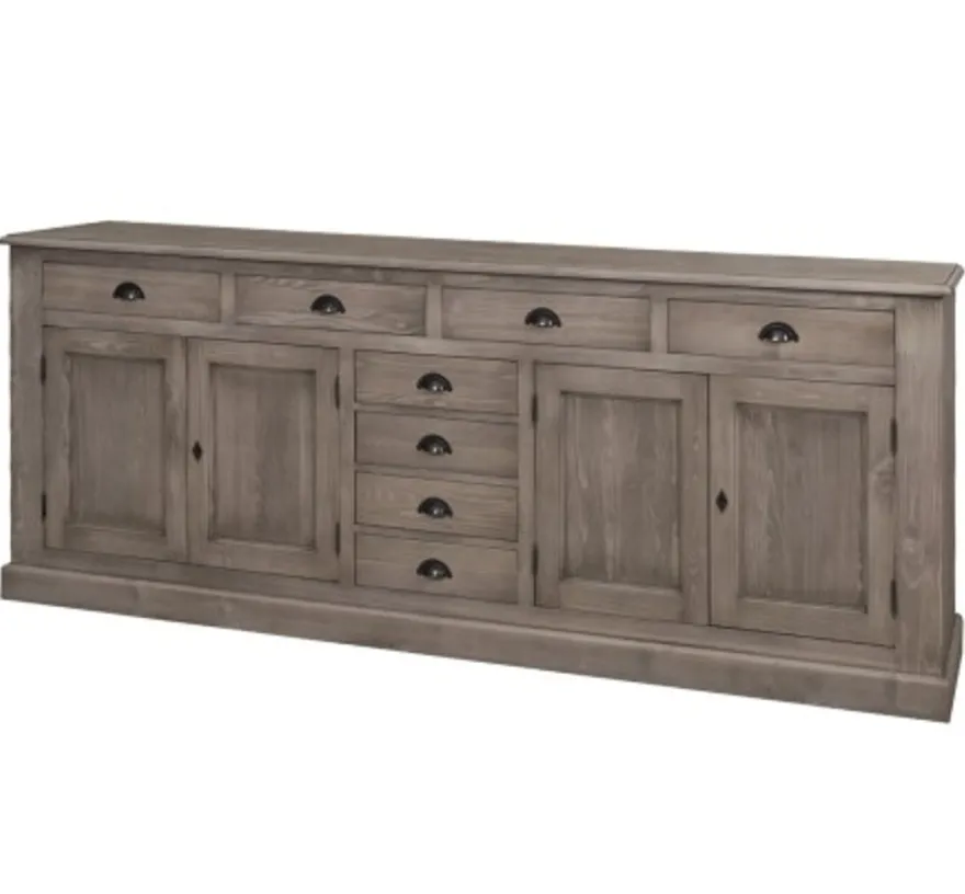 Casa Padrino Sideboard im Landhausstil mit 4 Türen und 8 Schubladen, 239 x 47 x 93 cm