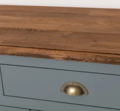 Casa Padrino Sideboard im Landhausstil mit 4 Türen, 8 Schubladen und Eichenholzplatte, 239 x 47 x 93 cm