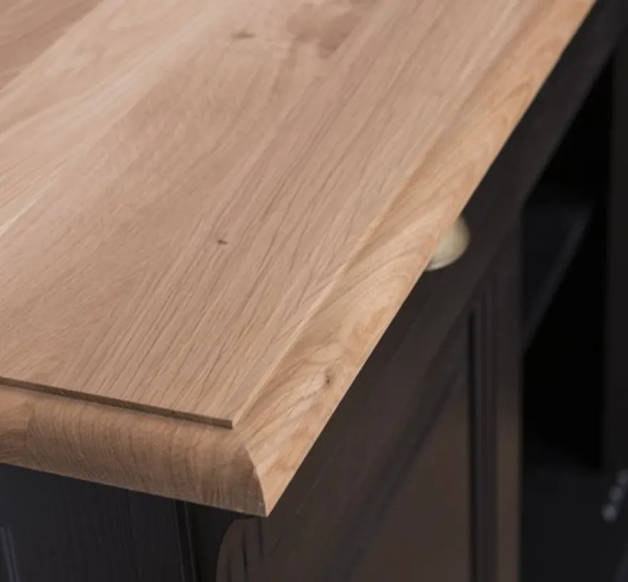 Casa Padrino Sideboard im Landhausstil mit 2 Türen, 2 Schubladen und Eichenholzplatte, 116 x 51 x 90 cm