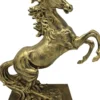 Casa Padrino Skulptur Wildes Pferd Gold H 45 x 35 x 20 cm - Figur Dekoration Barock