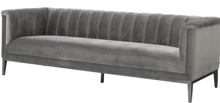 Casa Padrino Sofa Grau 230 x 86 x H. 75 cm - Luxus Kollektion