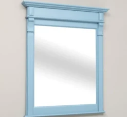 Casa Padrino Spiegel im Landhausstil Himmelblau, 93 x 10 x 111 cm