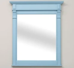 Casa Padrino Spiegel im Landhausstil Himmelblau, 93 x 10 x 111 cm