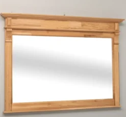 Casa Padrino Spiegel im Landhausstil Natur lackiert, 141 x 10 x 100 cm