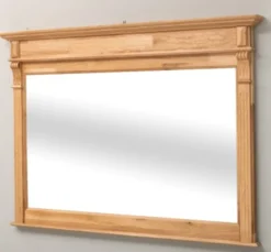 Casa Padrino Spiegel im Landhausstil Natur lackiert, 141 x 10 x 100 cm