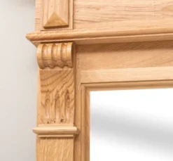 Casa Padrino Spiegel im Landhausstil Natur lackiert, 141 x 10 x 100 cm